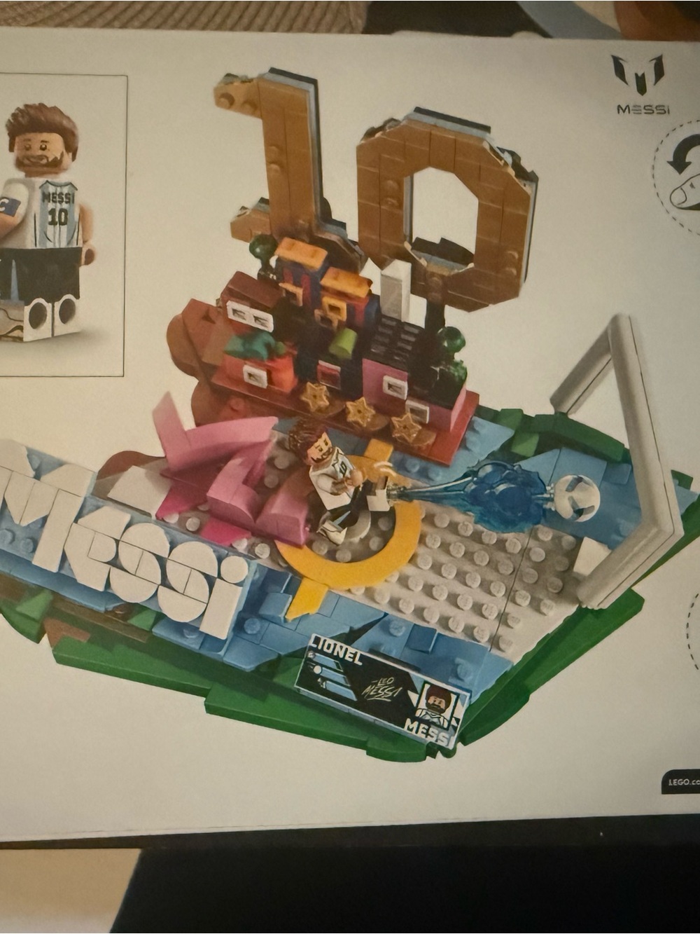Lego Messi Celebration Set with Gold '10' and Multicolored Pieces